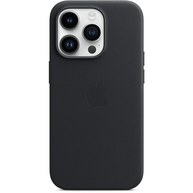 Iphone 14 pro Lederhülle Mitternachtsschwarz