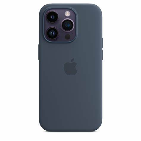 Apple iPhone 14 Pro Silikonhülle mit MagSafe - Sturmblau