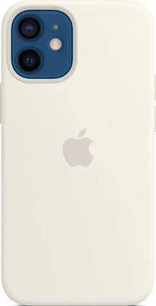 Apple Silikon Case mit MagSafe für iPhone 12 mini – Weiß