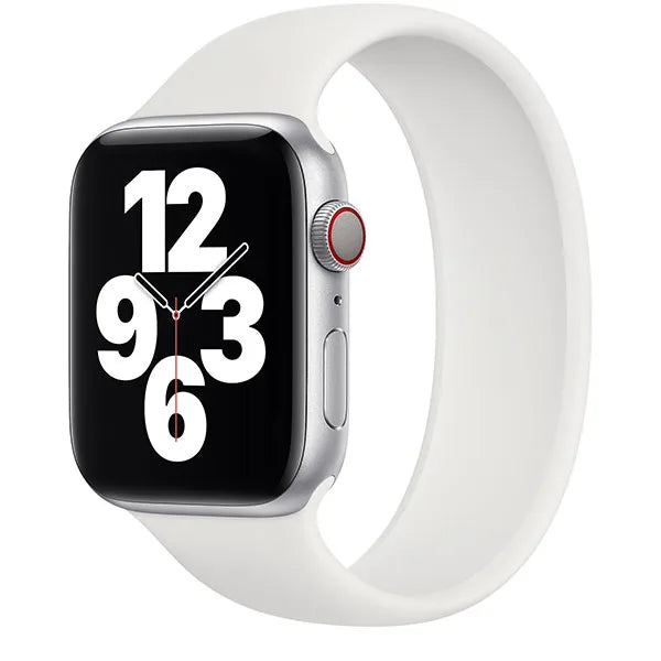 Apple Silikon Solo Loop Band – Weiß