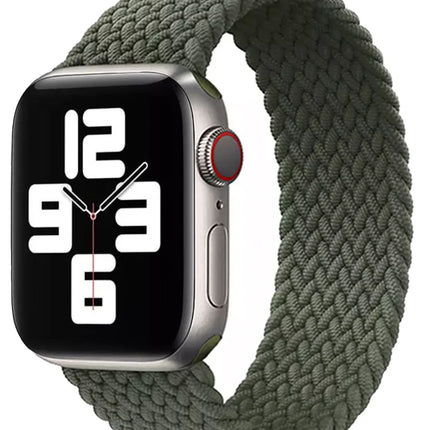 Gewebtes Apple Watch-Armband in grüner Farbe
