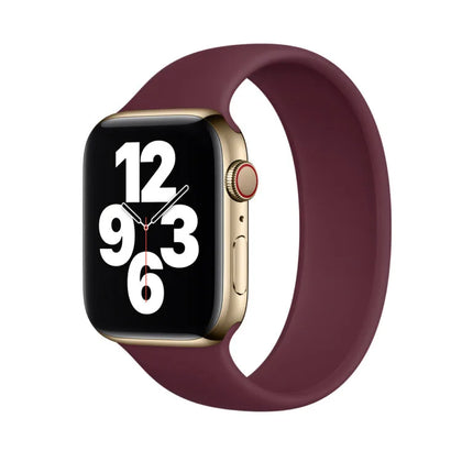 Apple Silikon Solo Band für Apple Watch – Dunkelviolett