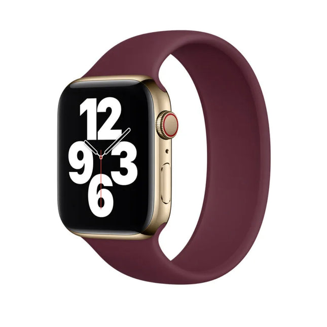 Apple Silikon Solo Band für Apple Watch – Dunkelviolett
