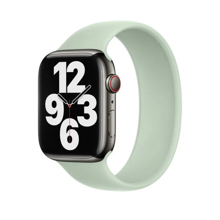 Apple Silikon Solo Loop Armband - Mineralgrün