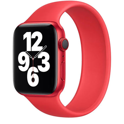 Apple Solo Loop aus Silikon in Rot | Apple Watch Armband rot