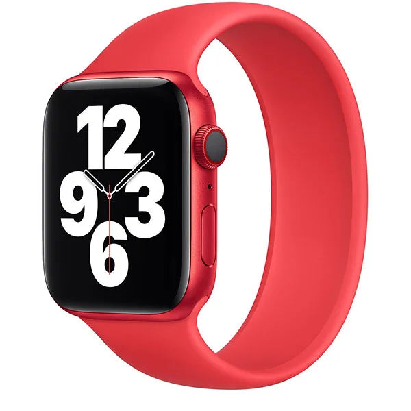 Apple Solo Loop aus Silikon in Rot | Apple Watch Armband rot