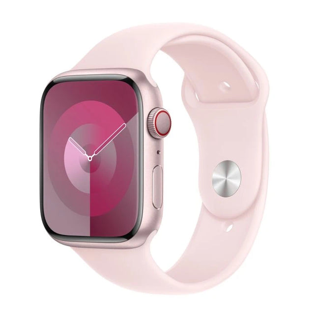 Apple Watch Sportarmband 45 mm rosa – Medium/Groß