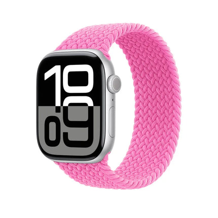 Geflochtenes Soloarmband für die Apple Watch – Rosa – Flamingo