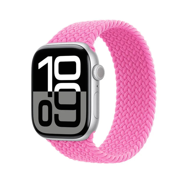 Geflochtenes Soloarmband für die Apple Watch – Rosa – Flamingo