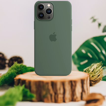 Apple Silikon Case mit MagSafe für iPhone 13 Pro Max – Eukalyptus
