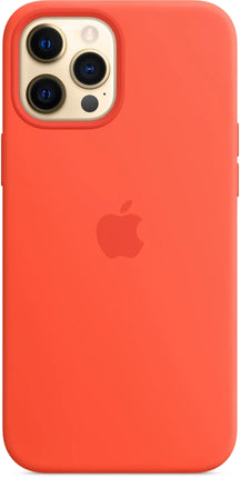 Apple Silikon Case mit MagSafe für iPhone 12 Pro Max – Orange