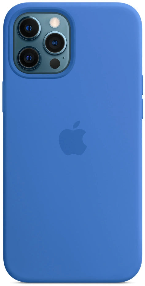 Apple Silikon Case mit MagSafe für iPhone 12 Pro Max – Capri Blau