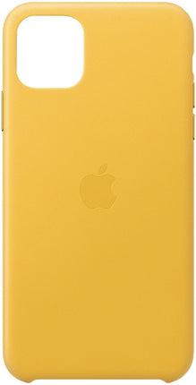 Apple Hochwertige Lederhülle für iPhone 11 Pro Max – Gelb