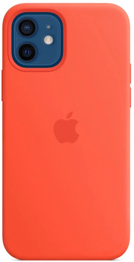 Apple Silikon Case mit MagSafe für iPhone 12 und iPhone 12 Pro - Electric Orange