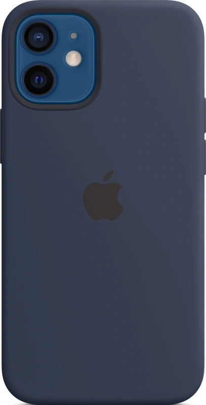 Apple Silikon Case mit MagSafe für iPhone 12 Mini – Dunkelmarineblau