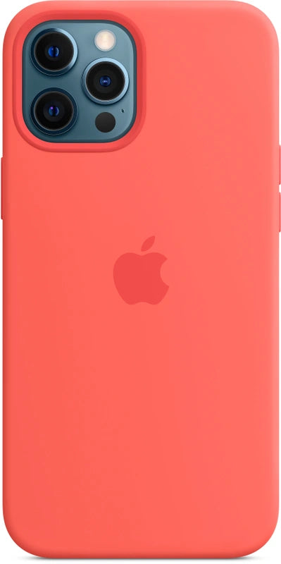 Apple Silikon Case mit MagSafe für iPhone 12 Pro Max – Citrus Pink