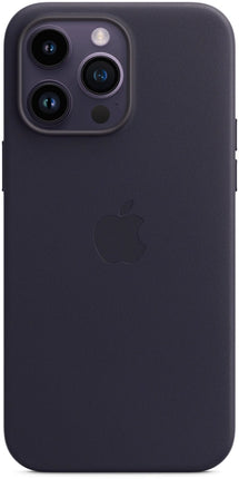 Tintenblaue Ledertelefonhülle für iPhone 14 Pro Max