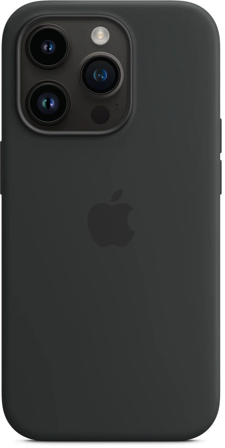Schwarze Silikon-Telefonhülle für iPhone 14 Pro