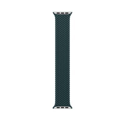 Geflochtenes Solo-Armband für die Apple Watch – Regenwaldgrün